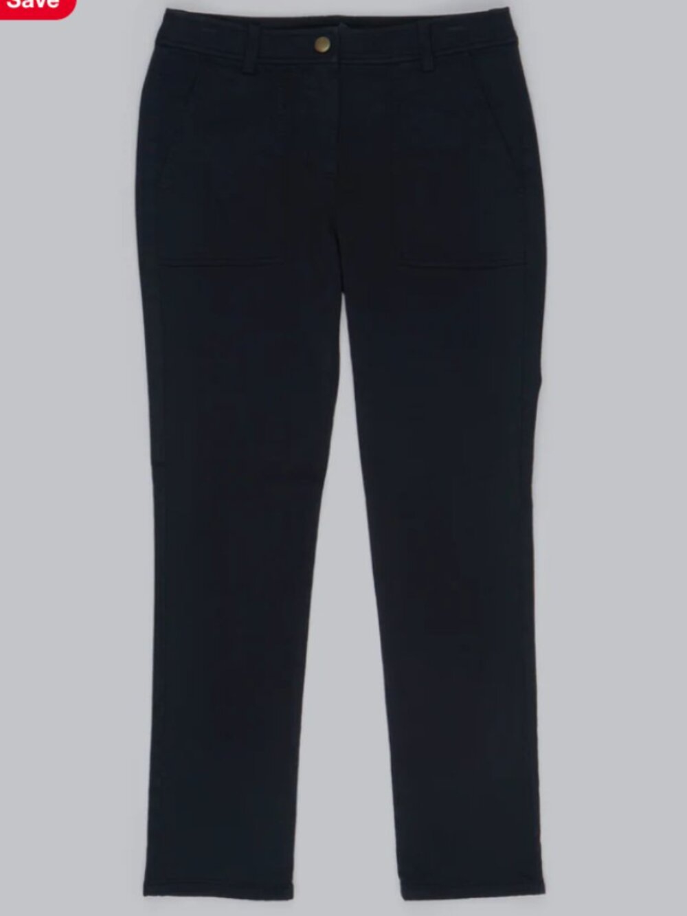 Eileen Fisher Organic Cotton Cozy Stretch Black Slim Pants Sz. 18W